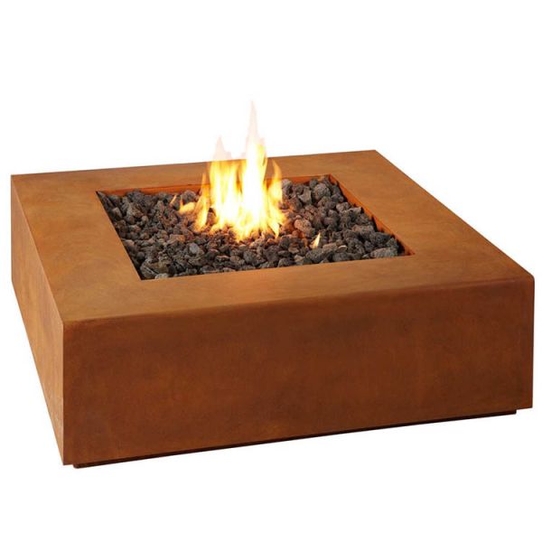 Simple Corten Steel Outdoor Fire Pit Rusty Round Design Garden Decoration Fire Pit