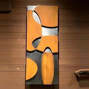 The Geometric Muse | Artist-Designed Metal Wall Sculpture