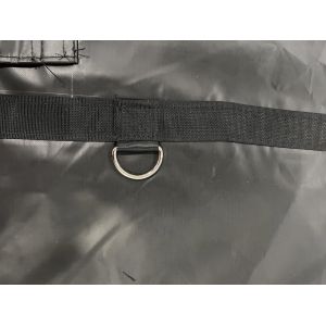 Black PVC Tarpaulin Fabric Strong Semi Truck Tarpaulin Tarp Lumber Tarps