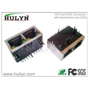 Quality RJ45 with transformer RJ45 JACK 1x2 Gigabit for sale