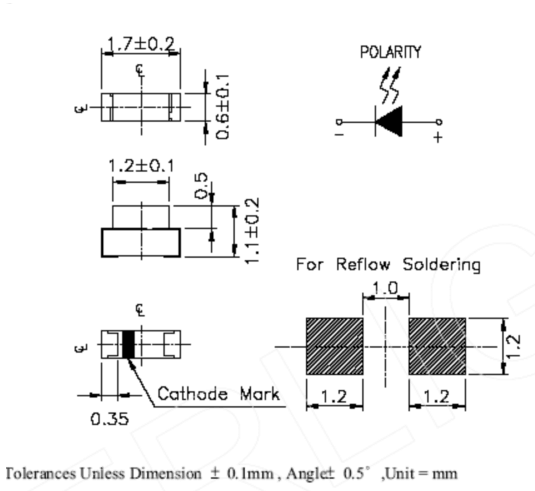 0603 GREEN SIDE VIEW LED,0603 SMD LED LED CHIP, SIDE VIEW 0603, SUPER BRIGHT LED,LOW POWER LED