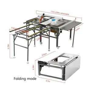 120mm Side Saw Diameter WJS480 Sliding Table Panel Saw Machine For Woodworking