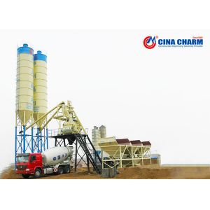 Civil Infrastructure 75m3/H HZS75 Concrete Mixing Plant