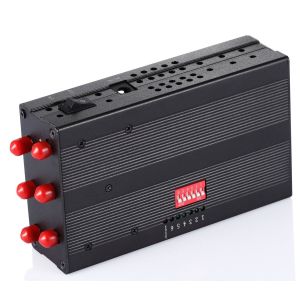 10m Portable Cell Phone Jammer 6 antennas Built in 7.4V 3600mAh Li-ion battery