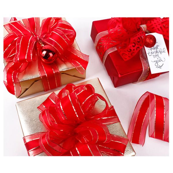 Wholesale Personalized ribbon silk gold ribbon sari silk ribbon