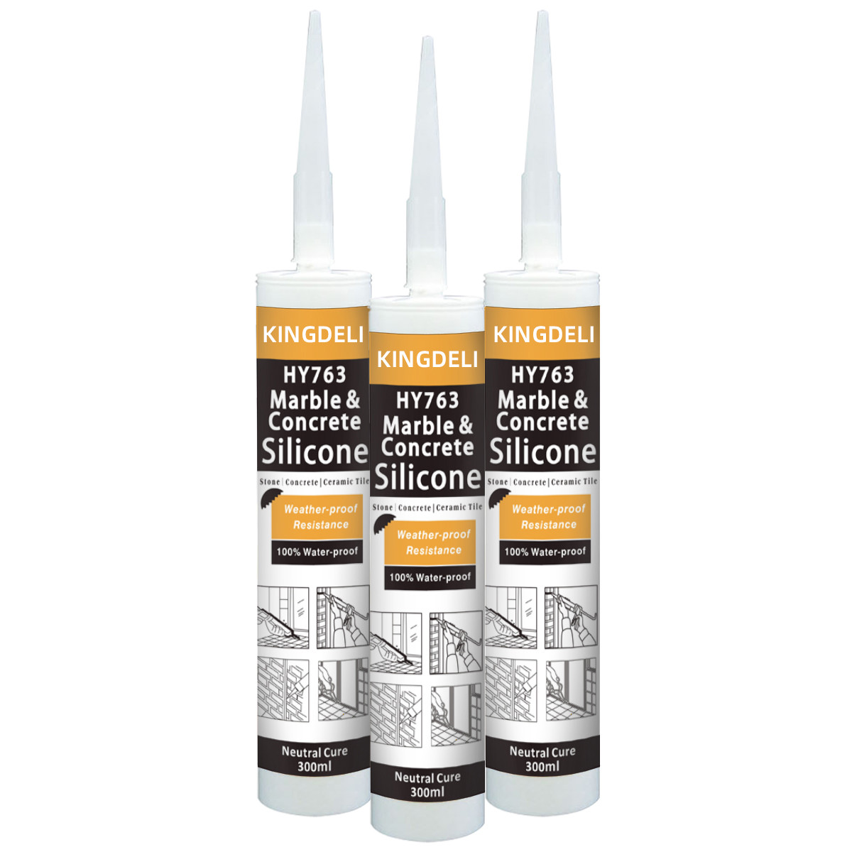 Quality Mildew Proof Neutral Silicone Sealant For Construction Marble Concrete for sale