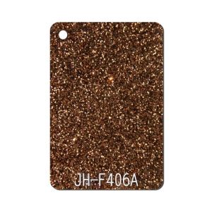 China 15mm Thickness Sparkle Acrylic Sheet Brown For Earrings Chains on sale