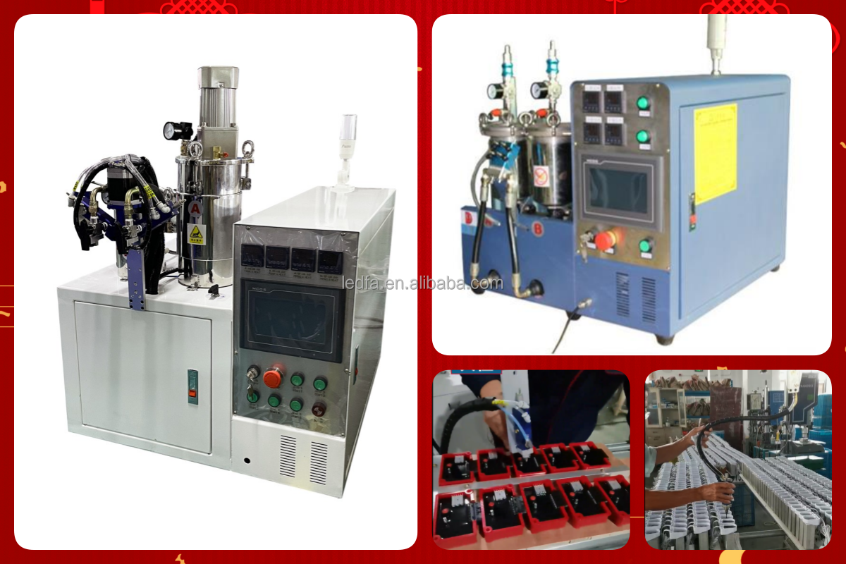 AB Mixing Glue Dispensing Machine Epoxy Resin Gluing Equipment with 40L Tank Capacity