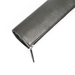 Debossing OPP Pack Versatile Stationery Pouch Genuine Leather Pencil EN17
