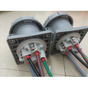 Straight IP67 Watertight Industrial Electrical Plugs 63AMP 380V