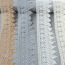 white embroidered heavy beaded lace fabric luxury