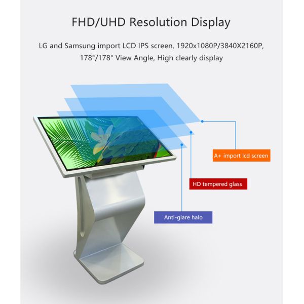 27" interactive windows touch table Wifi 27inch Capacitive touch screen Kiosk public display