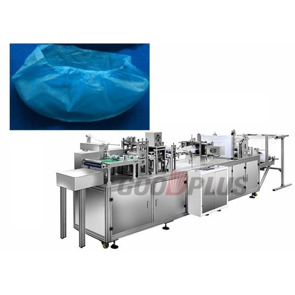 Buy Touch Operated Disposable 60ppm Bouffant Cap Making Machine at wholesale prices