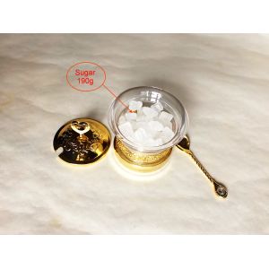 Arabia Exquisite Imitation metal base Louhua Roses Sugar bowl