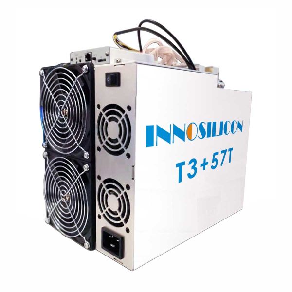 Buy 3300W Coin Miner Machine INNOSILICON T3+ 57T SHA256 Algorithm at wholesale prices