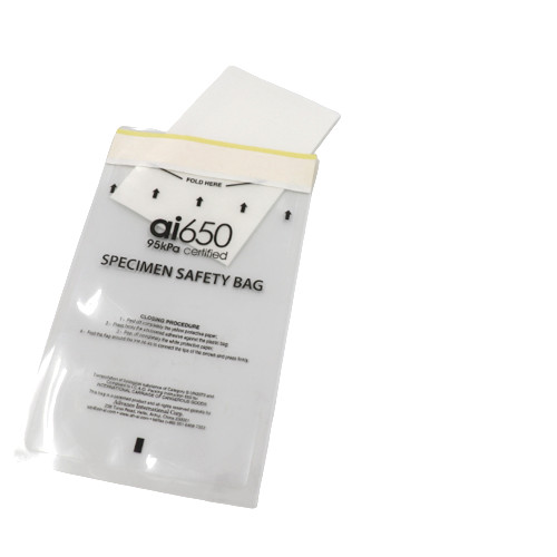 Buy Self Sealing Medical Test Three Layer 95kpa Transparent Bag Transparent at wholesale prices