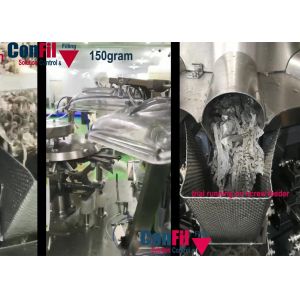 1000 Gram 16 Head Rotary Vacuum Packaging Machine For Fish Skin