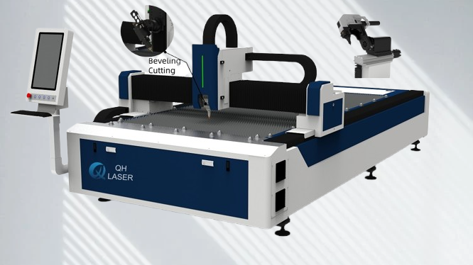 QH-6025F Beveling Cutting Sheet Metal Laser Cutting Machine