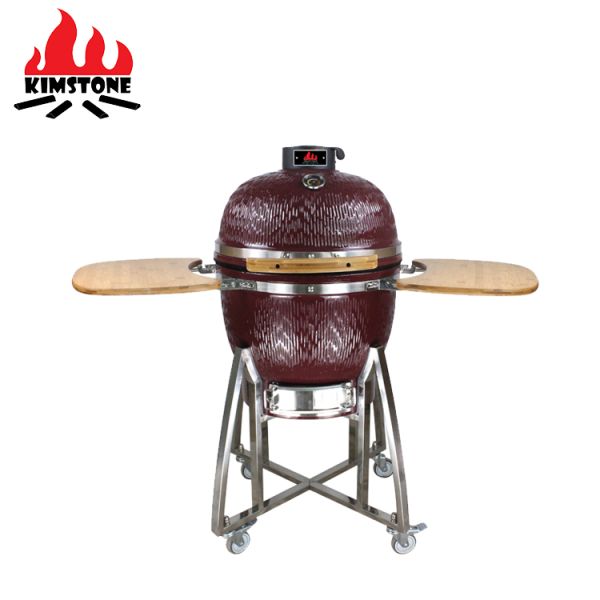 KIMSTONE Caja China Asador Asados Grill Xxl Holzkohle Grill Table Plancha Kamodo 21inch Pizza Akorn Bbq Ceramic Egg Kamado Grill