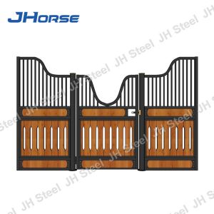 12ft X 12ft Bamboo Wooden Luxury Horse Stables Swing Door Design