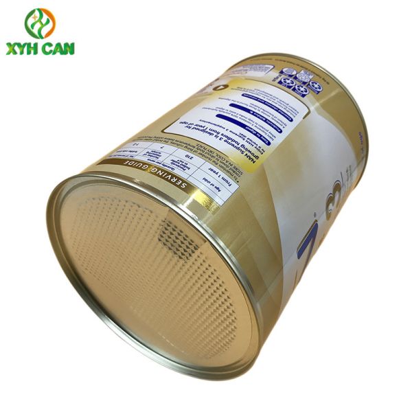 BPA Free Plastic Cap CMYK 900g Milk Powder Tinplate Can
