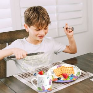 Educational Porcelain Painting Kit For Exclusive Plate / Mug