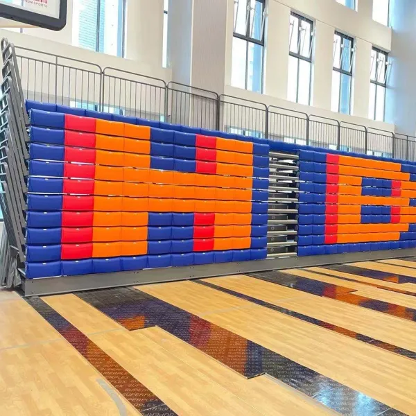 Buy Optional Handrail Foldable Bleacher Seating With Customized Width at wholesale prices
