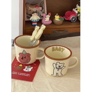 Multifunctional Portable Ceramic Coffee Cups Microwave Dishwasher Cold Resistant