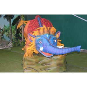 Attractive Remote Control Animatronic Artificial Animals For Playground