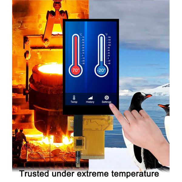 Polcd 3.97 Inch 480*800 Resolution 50pin High-Brightness MCU interface Touch TFT LCD Display Module