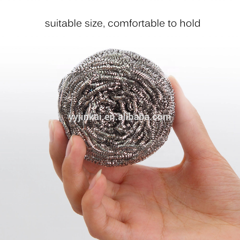 SS410/430 JINKAI Kitchen and Household Pot Cleaning Stainless Steel Scourer Metal Scrubber