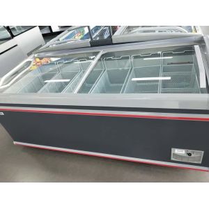 commercial glass freezer glass top freezer