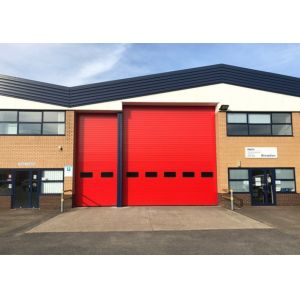 Polyurethane Foam Insulated Sectional Doors Powder Coated With Hinges