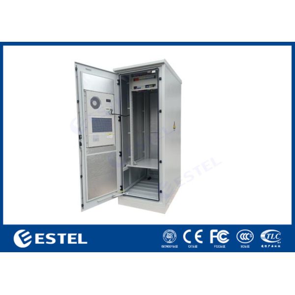 Buy 35U Rack Outdoor Power Cabinet One Front Door With Air Conditioner / Fan at wholesale prices