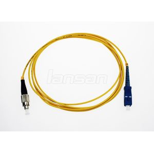 Customized Length Simplex SC To FC Patch Cord Low Insertion Loss / High Return