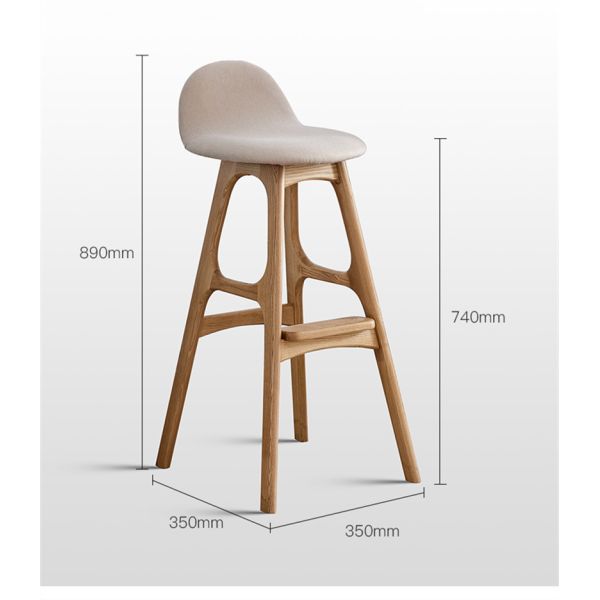 White Classic Cafe Bar Stools Weight Capacity 400 Lbs Velvet Bar Chairs Japanese