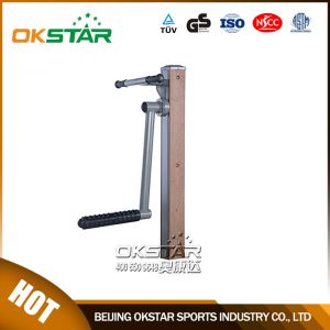 Quality fitness equipment for elderly wood outdoor fitness equipment leg trainer for old people for sale