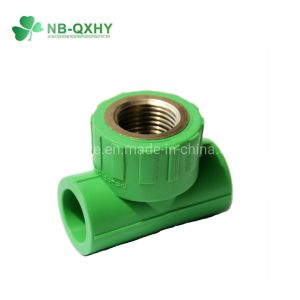 NB-QXHY Welding Connection 90 Degree PP-R Brass Elbow with Plate