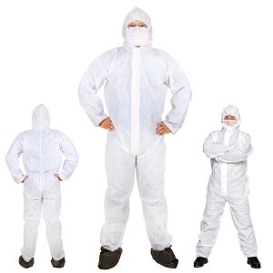 China 1 Or 2 Ways Zip PP Non Woven Coverall Medical Disposable Polypropylene Coveralls on sale