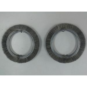 106mm Stainless Steel Wire Ring Brushes with Keyseat for Industrial Deburring