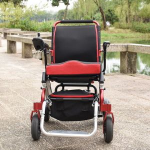 China Foldable Motorized Folding Electric Wheelchair 6 km/hr Lightweight on sale