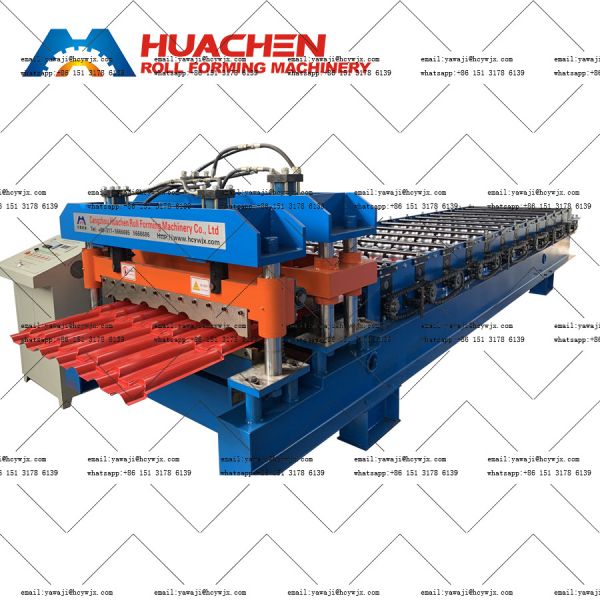 Buy Automatic Roof Tile Making Glazed Tile Roll Forming Machine at wholesale prices