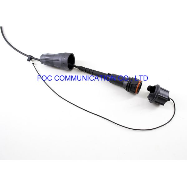 FTTH Fiber Optic Patch Cord Waterproof Full AXS To LC Duplex Jumper 0.9mm Cable Dia