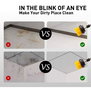 Drill Brush Attachment Set Cleaning Kit Drill Brush with Extend Attachment