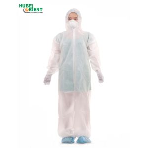 ISO13485 Hooded Nonwoven Medical Protection Coverall For Hospital