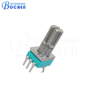 097NB Single Turn Industrial Rotary Potentiometers Carbon Film With Knurled