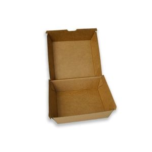Customized Kraft Paper Burger Box Disposable Food Grade Cardboard Burger