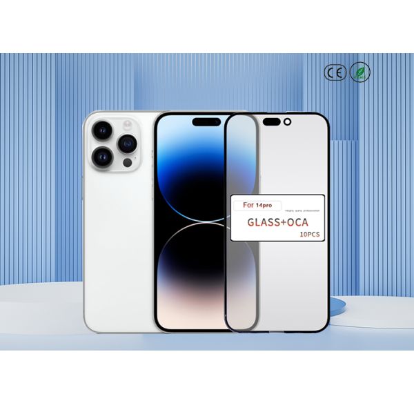 Custom Mobile Phone Front OCA Glass Frame For Iphone 14 Pro