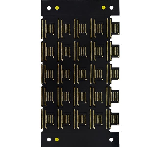 Buy ENIG 2 Layer Flex PCB 1oz PCB 0.2mm Black Solder Mask & No Silkscreen at wholesale prices