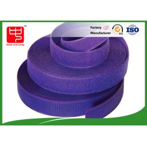 Purple Strong Hook And Loop Adhesive Tape Roll For Garments